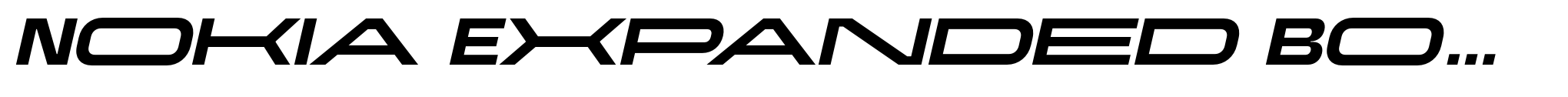 Nokia Expanded Bold Italic image